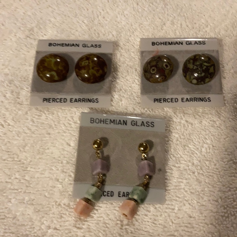 Bohemian Glass earrings